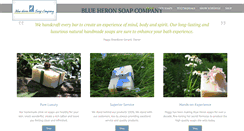 Desktop Screenshot of blueheronsoaps.com