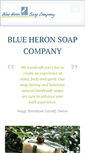 Mobile Screenshot of blueheronsoaps.com